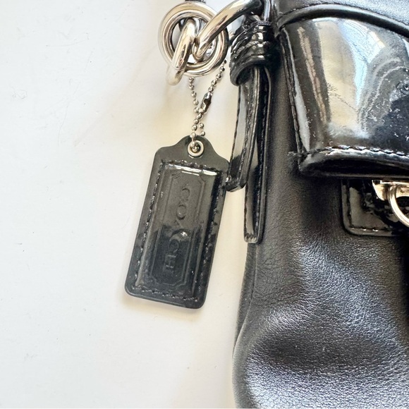 Coach 13388 Bonnie Black Leather Fold over  Crossbody Bag - Picture 2 of 10